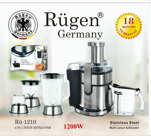 آبمیوه گیری 4 کاره روگن Rugen مدل RU-1210