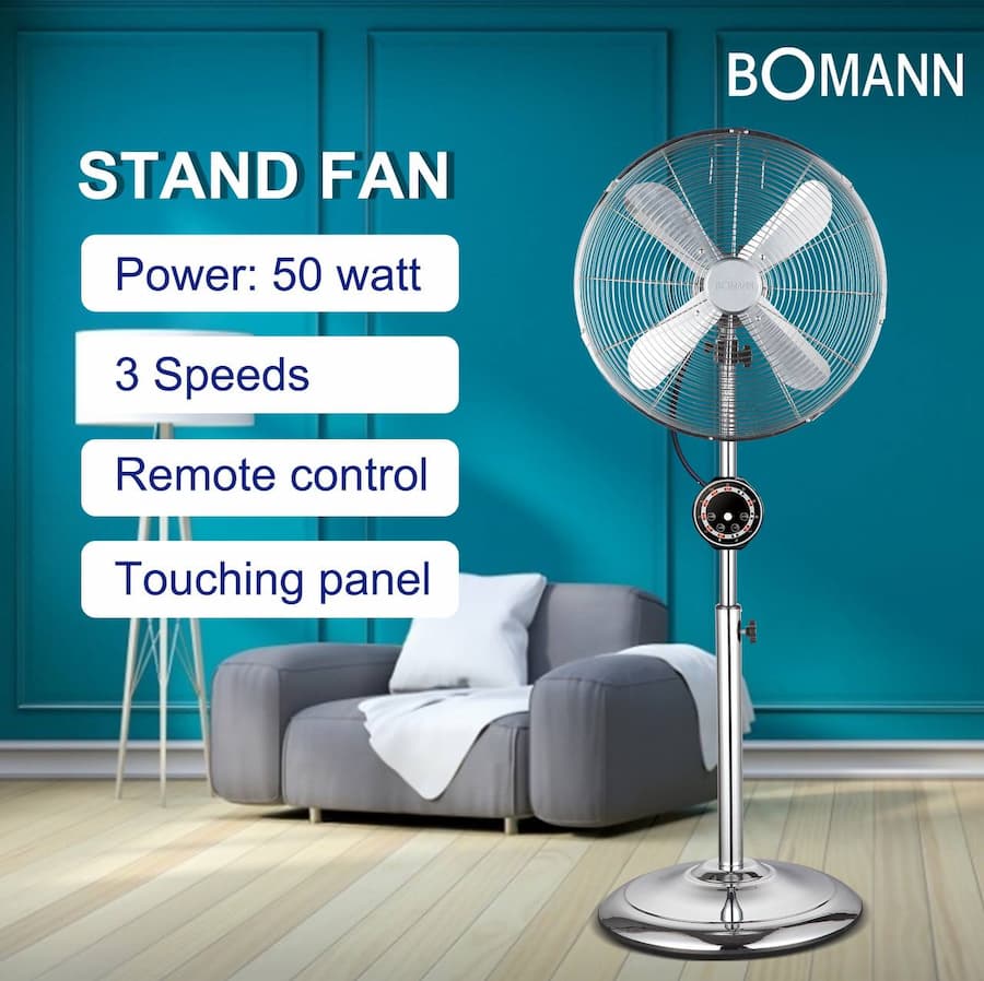 پنکه ایستاده استیل بومن Bomann مدل SF-6600SS