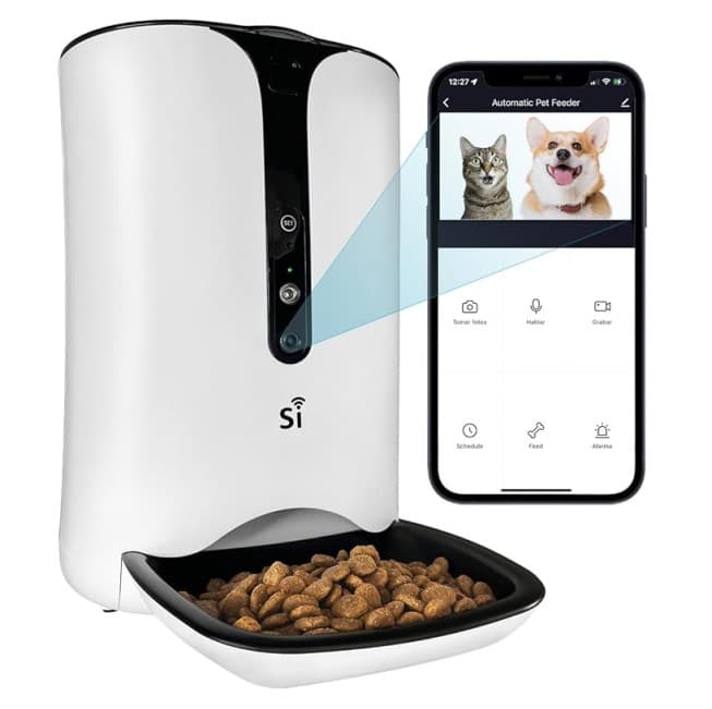 ظرف غذای هوشمند سگ و گربه Si Smart مدل Comedero Gato Automatico 